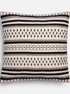 Black and White Boho Pillow Cover